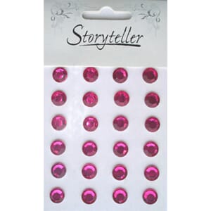 Bling, rund 8mm cerise