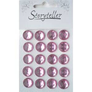 Bling, rund 12mm rosa