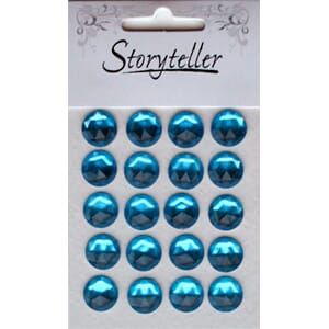 Bling, rund 12mm blå