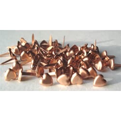 Brads, minihjerte kobber