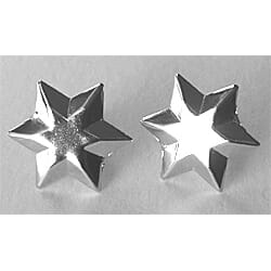 Brads, flat stjerne, sølv