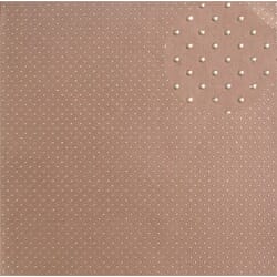 Håndlaget papir, brun med gull prikker, 25 ark