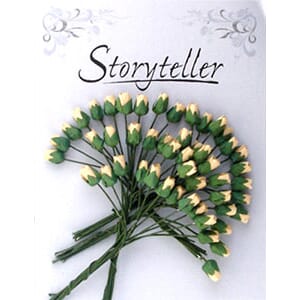 4mm roseknopp, aprikos