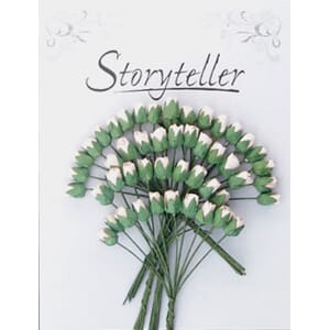 4mm roseknopp, baby rosa