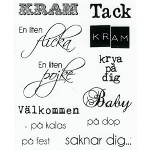 Clearstamps - svenske tekster 1