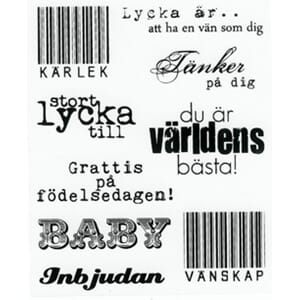 Clearstamps - svenske tekster 2