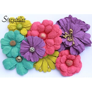 8 Ass blomster m senter, Party