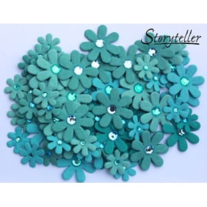 80 Daisy m bling, Aqua