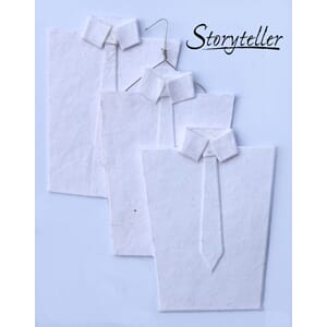 3 Skjorte die cuts, hvit