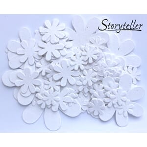 100 Daisy, ass str, hvit