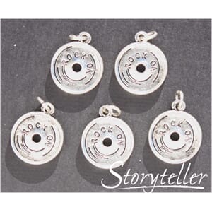 Rock on, ant.sølv, 5-pk