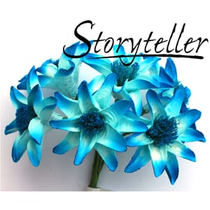 35mm lilje, 6stk, turkis