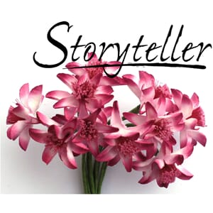 20mm lilje, 12stk, rosa-lilla