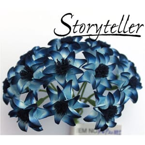 25mm lilje, 12 stk, mørk blå