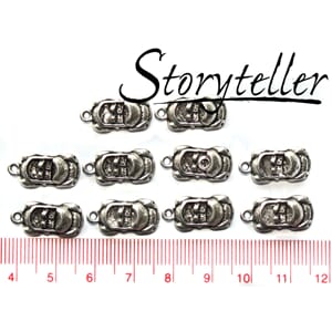 cabriolet, 10stk sølv, metall