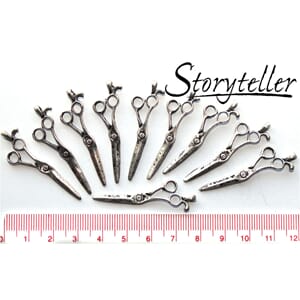 saks, 10stk sølv, metall