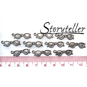 solbriller, 10stk sølv, metall