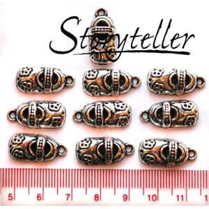 baby sko, 10stk sølv, metall