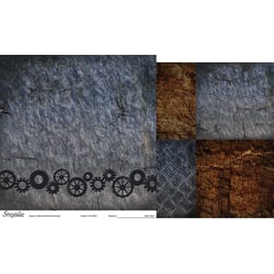 12x12 papir, steampunk, 1 ark