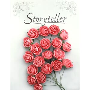 25mm bestemor rose, rosa, 20 stk