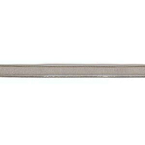 Bånd, brun organza med gull kant, 7mm x 50m