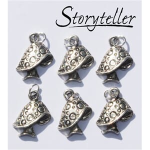 fluesopp, sølv, 6-pk