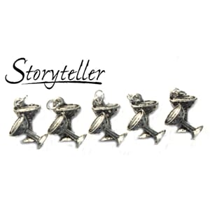 coctail glass, sølv, 5-pk