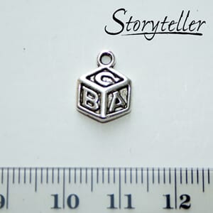 babykloss, 10stk, sølv metall