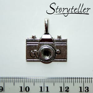 kamera, 5stk, sølv metall