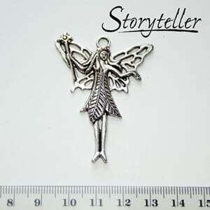 engel, 3stk, sølv metall