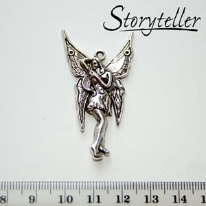 engel, 3stk, sølv metall