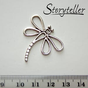 øyenstikker, 5stk, sølv metall