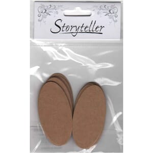 Lang oval die cut, 20-pk, kraft