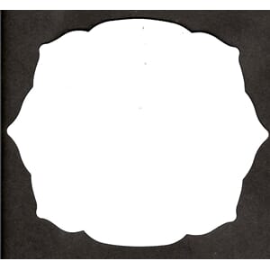 Kvadrat 2, die cut, 20 pk, hvit