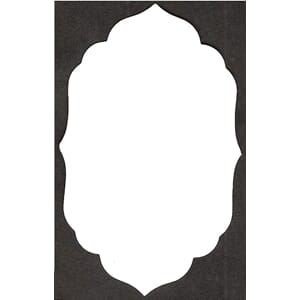 Rektangel 2, die cut, 20 pk, hvit