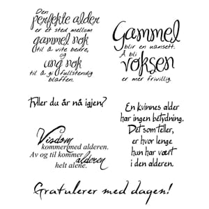 Clearstamps - Gammel og ung