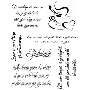 Clearstamps - Kaffe og sjokolade