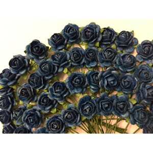 10 mm rose, marineblå