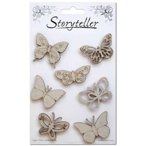 Chipboardfigurer - Sommerfugler