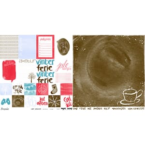 12x12  Varm sjokolade 005 + Varm sjokolade 006, 25 ark