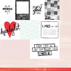 12x12  Lykke 023 + Lykke hjerter 024,