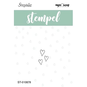 Storyteller stempel - Tre hjerter
