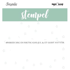 Storyteller stempel - Ønsker deg en god jul