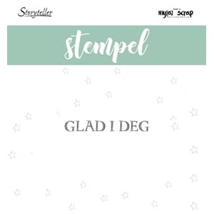 Storyteller stempel - Glad i deg