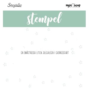 Storyteller stempel - Småstressa julehilsen