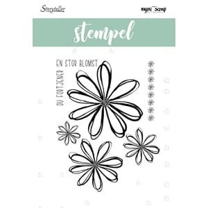 Storyteller stempel - Du fortjener en stor blomst