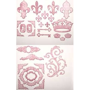 Glimmer Chips Ephemera Creme de Rouge - Regal