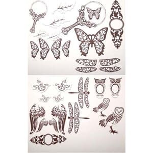 Glimmer Chips Ephemera Creme de Rouge - Nature