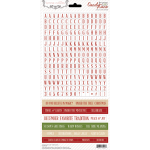 Candy Cane Lane: Word Stickers