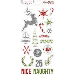 Candy Cane Lane: Chipboard